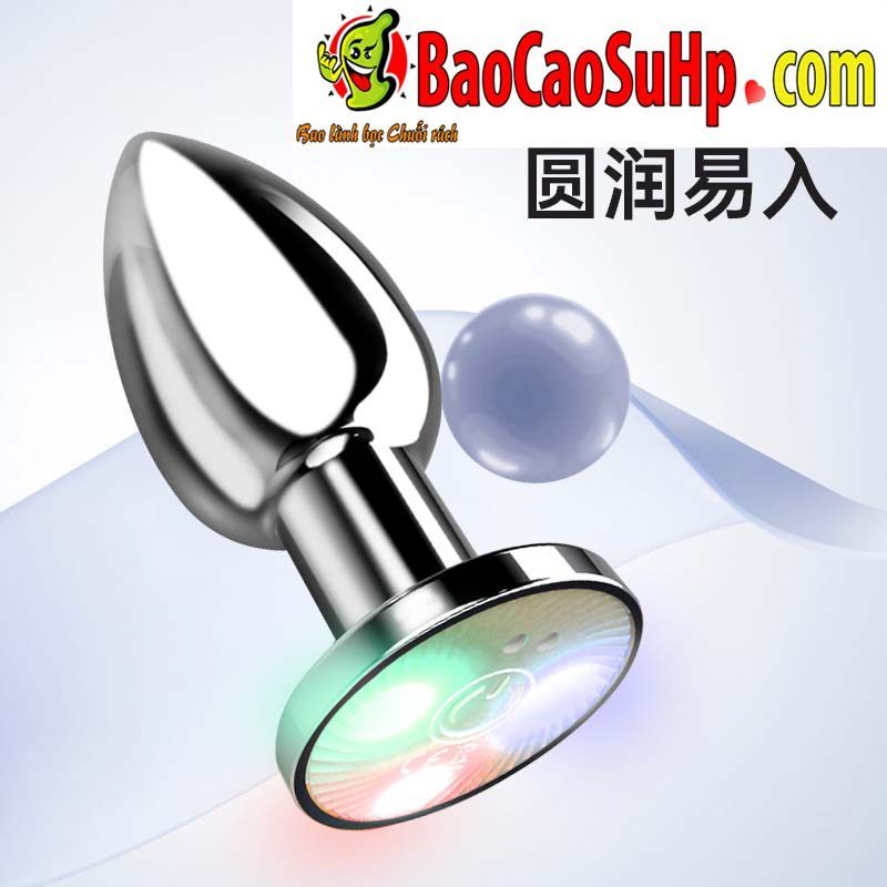 Thụt Hậu Môn Rung LED 7 Màu Mizzzee Kerenza, Điều Khiển Từ Xa