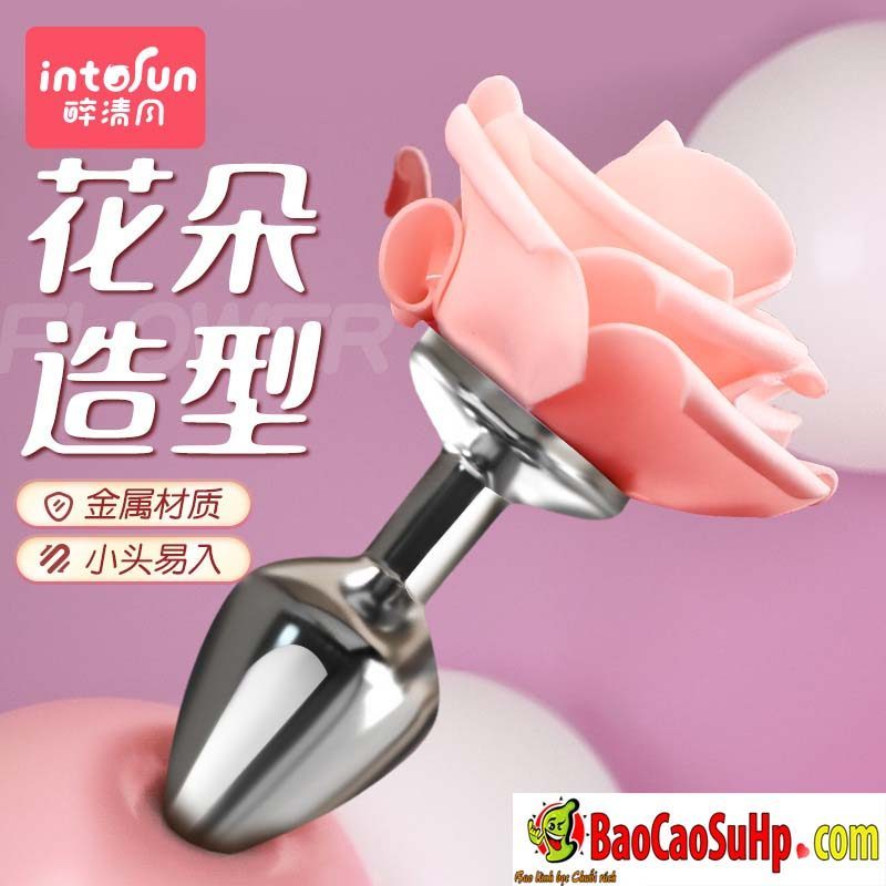 thut INOX Mizzzee ROSE 3D 5 - Phích cắm hậu môn INOX Mizzzee ROSE 3D đẹp bền bỉ.