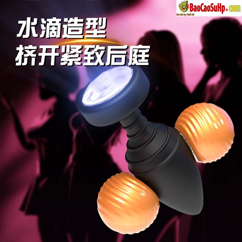 thut hau mon Tonight Silicone 2 - Thụt hậu môn Mizzzee LED nhiều màu Tonight Silicone mềm mại rung