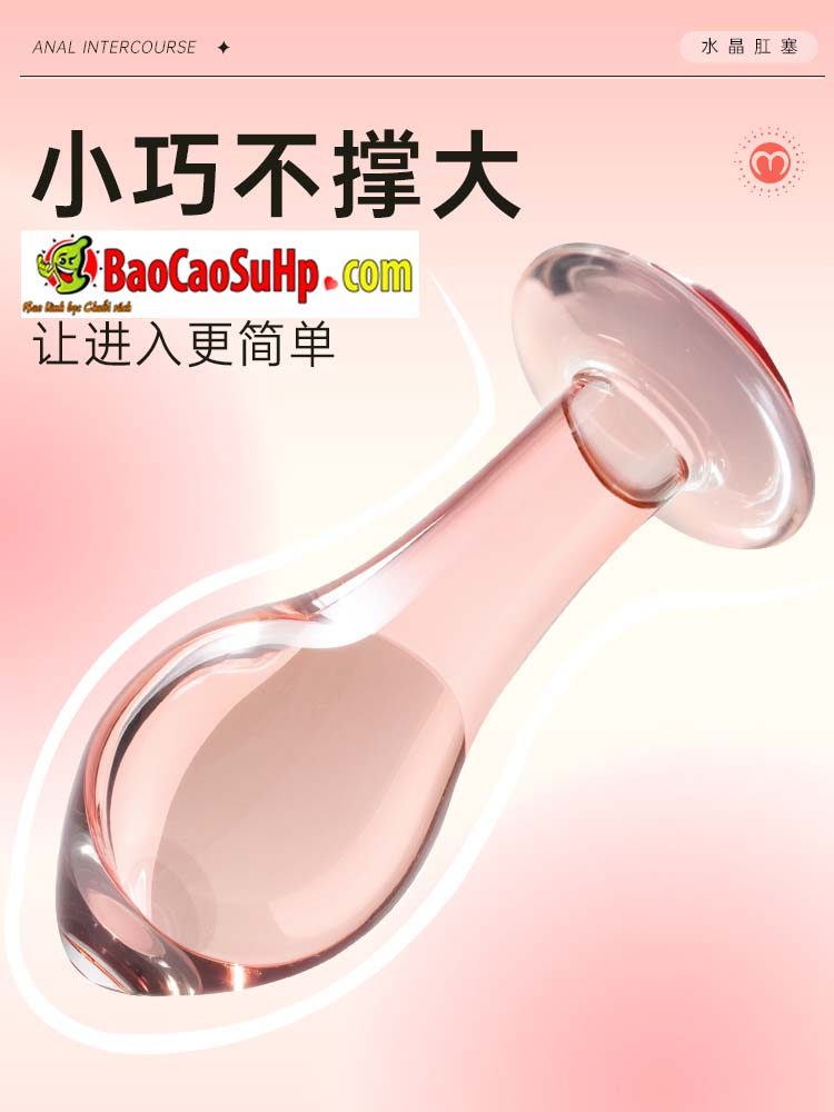 Thụt hậu môn âm đạo 2in1 Mizzzee TinyZZ thủy tinh nhỏ gọn an toàn