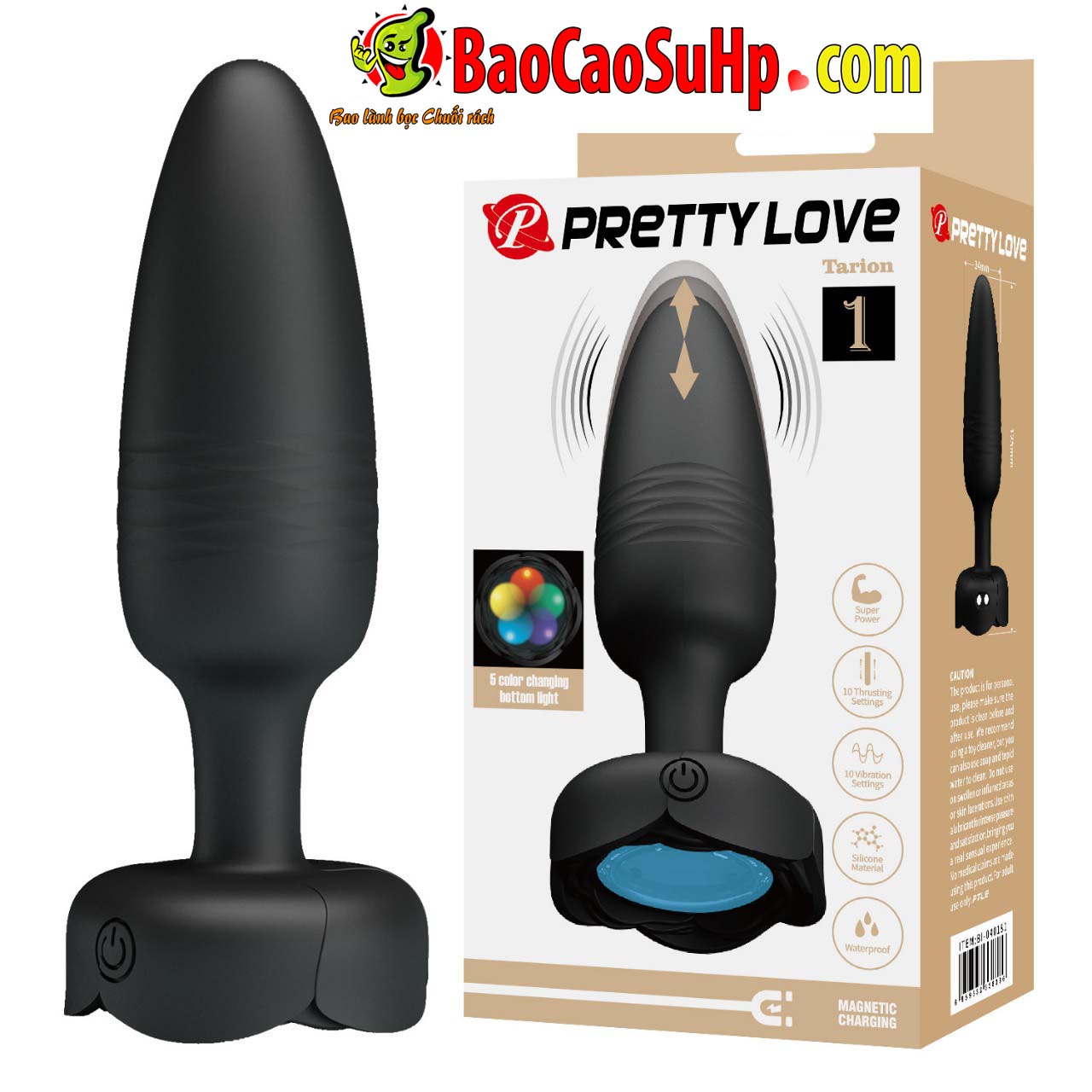 phich cam hau mon Pretty Love Tarion Thrusting Color LED 6 - Phích cắm hậu môn Pretty Love Tarion Thrusting 7 màu
