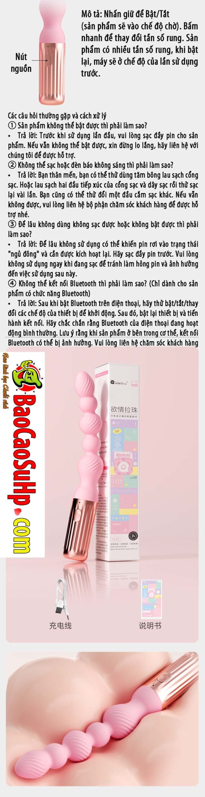Thụt hậu môn rung Desire Beads 2in1 hạt mềm rung siêu mạnh Thụt hậu môn rung Desire Beads 2in1 hạt mềm rung siêu mạnh