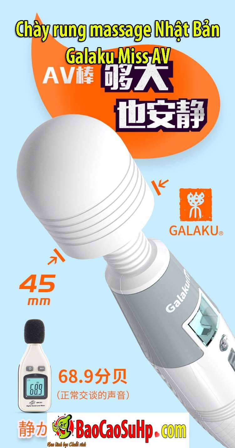 Chày Rung Massage Galaku Miss AV Nhật Bản Giảm Mỏi Cơ