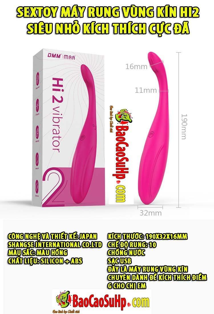 Sextoy máy rung vùng kín Hi2 siêu nhỏ kích thích cực đã dễ dùng