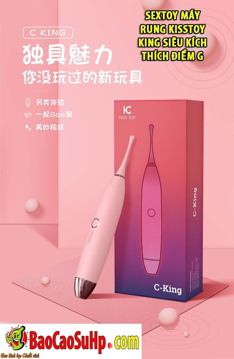 Máy rung Kisstoy King kích thích điểm G cực mạnh