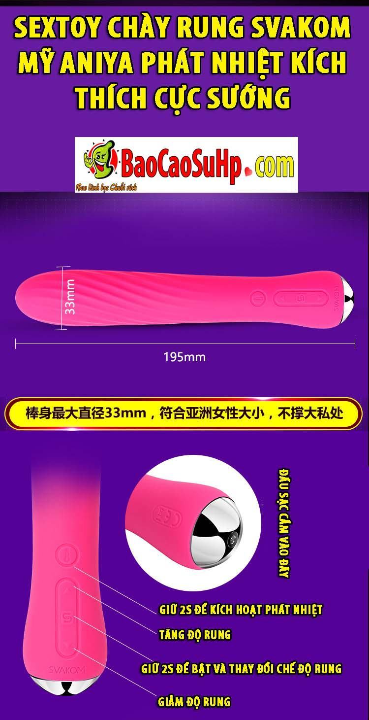 Sextoy Svakom Aniya Mỹ phát nhiệt kích thích lên đỉnh cực đã