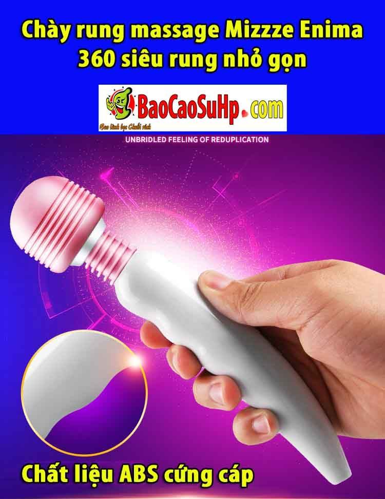Chày rung massage Mizzze Enima 360 siêu rung nhỏ gọn