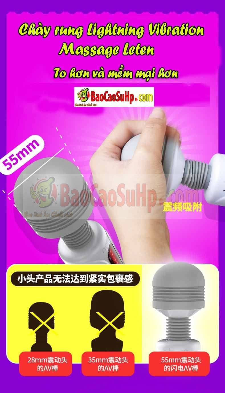 Chày Rung Leten Massage Phát Nhiệt Mạnh Mẽ Kích Thích Tối Đa