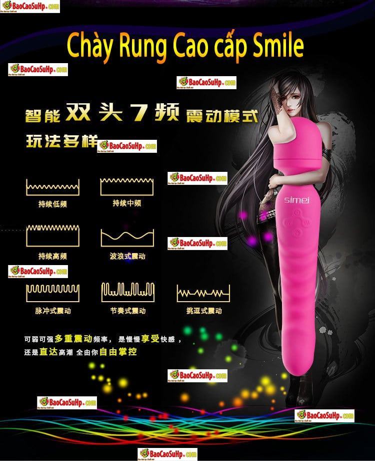 Sextoy chày rung Smile phát nhiệt, kích thích điểm G, quà tặng đẳng cấp Sextoy chày rung Smile phát nhiệt, kích thích điểm G, quà tặng đẳng cấp