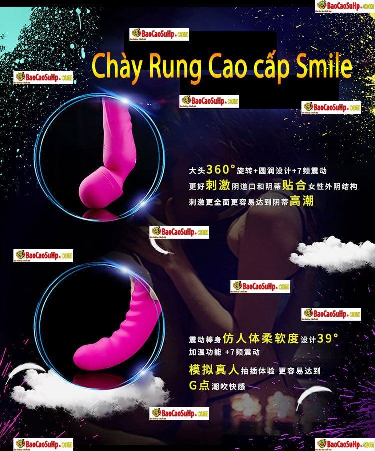 Sextoy chày rung Smile phát nhiệt, kích thích điểm G, quà tặng đẳng cấp Sextoy chày rung Smile phát nhiệt, kích thích điểm G, quà tặng đẳng cấp