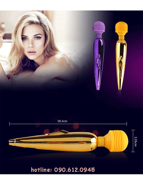 Máy Massage Âm Đạo Vàng 24K Cao Cấp Tặng Quà Hấp Dẫn