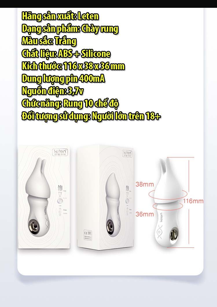 Chày rung Leten Novas Nhật Bản cao cấp, rung mạnh bền bỉ lâu dài