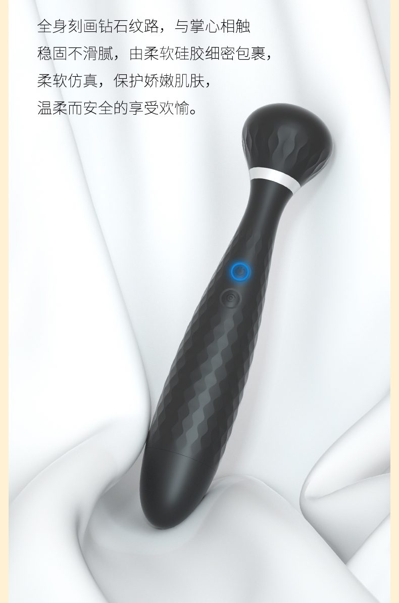 Chày rung 2 đầu Black Knight ZZ047 kích thích mạnh mẽ cao cấp