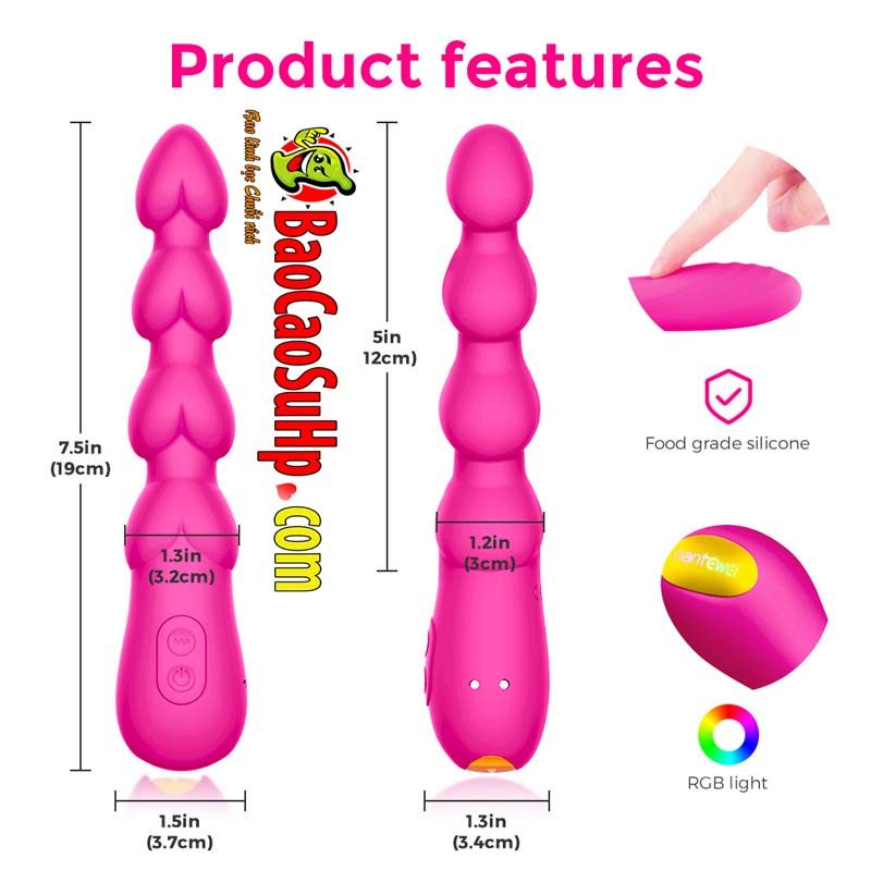 Sextoy rung 2in1 âm đạo hậu môn Super shock G siêu sướng kích thích