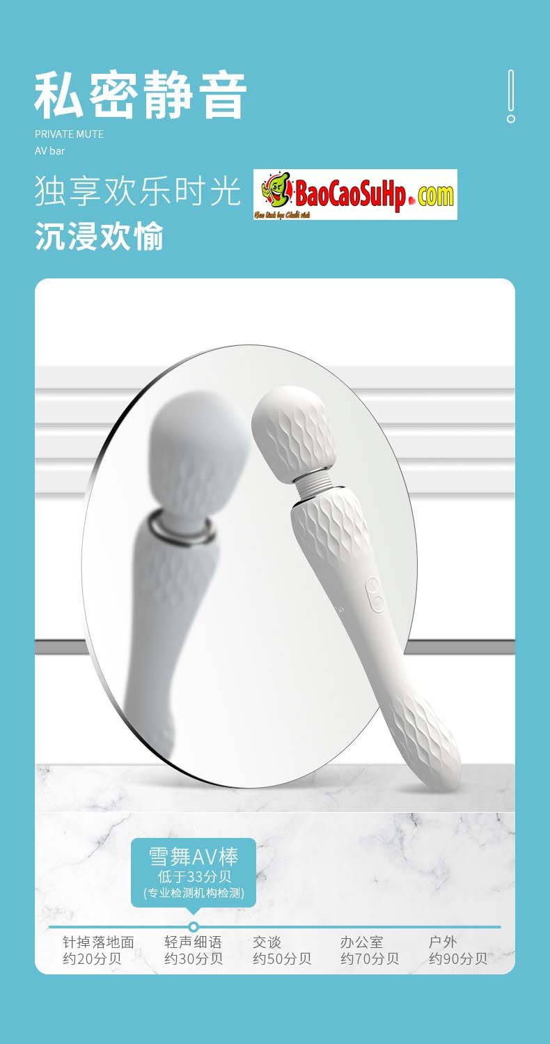 Chày rung siêu to 2 đầu Shibukai Snow Dance kích thích rên