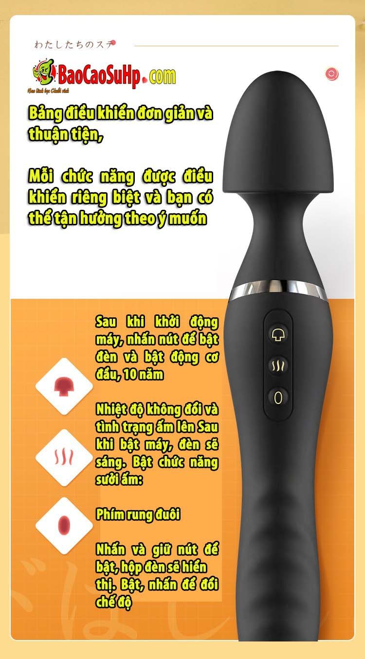 Chày rung 2 đầu A-ONE AIKA Ver 2 silicon an toàn rung xoay mạnh mẽ