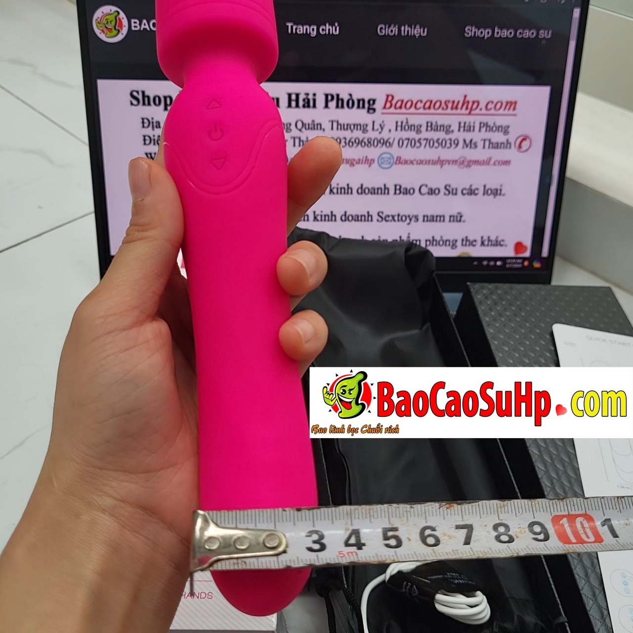 Chày rung 2 đầu Shane s197 cao cấp phát nhiệt đa điểm kích thích