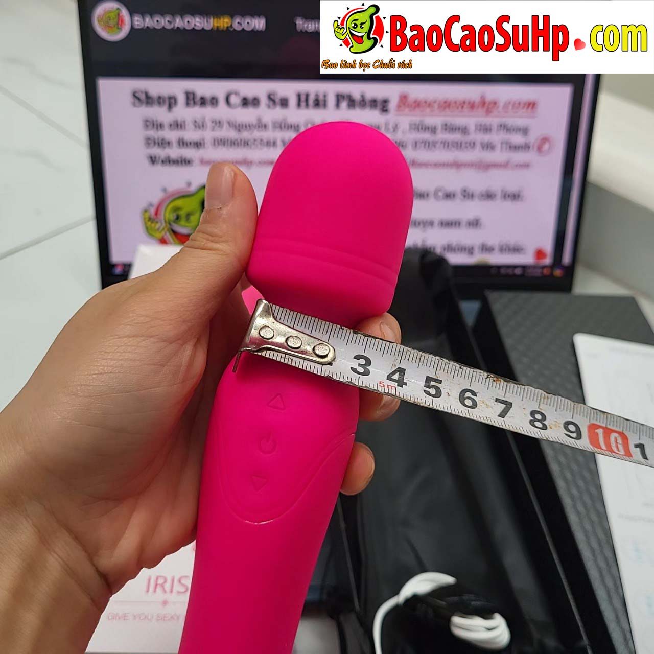 Chày rung 2 đầu Shane s197 cao cấp phát nhiệt đa điểm kích thích