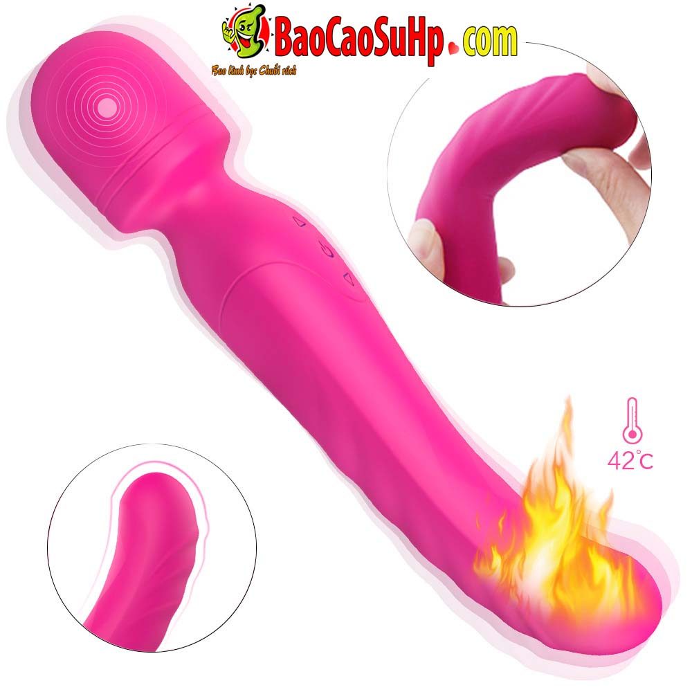 Chày rung 2 đầu Shane s197 cao cấp phát nhiệt đa điểm kích thích