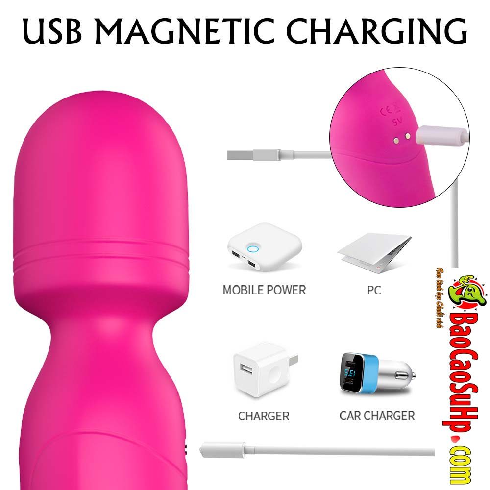 Chày rung 2 đầu Shane s197 cao cấp phát nhiệt đa điểm kích thích