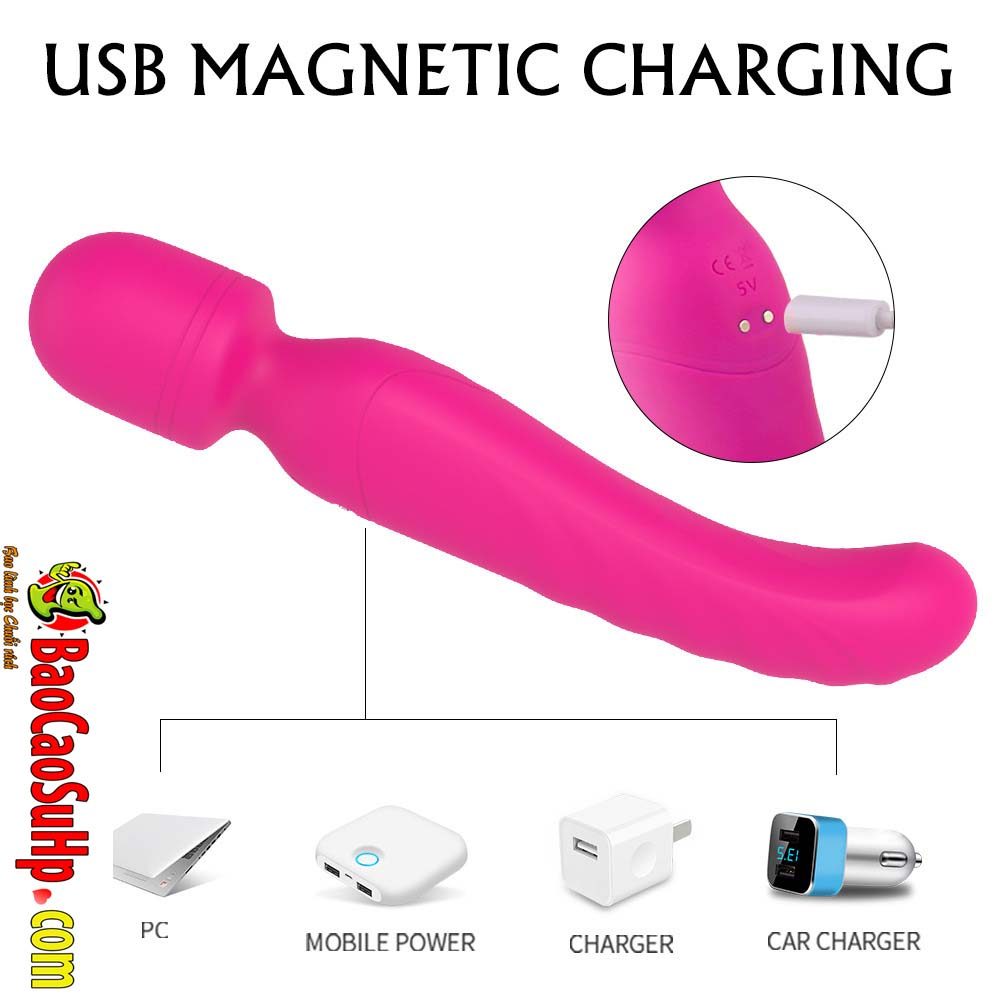 Chày rung 2 đầu Shane s197 cao cấp phát nhiệt đa điểm kích thích