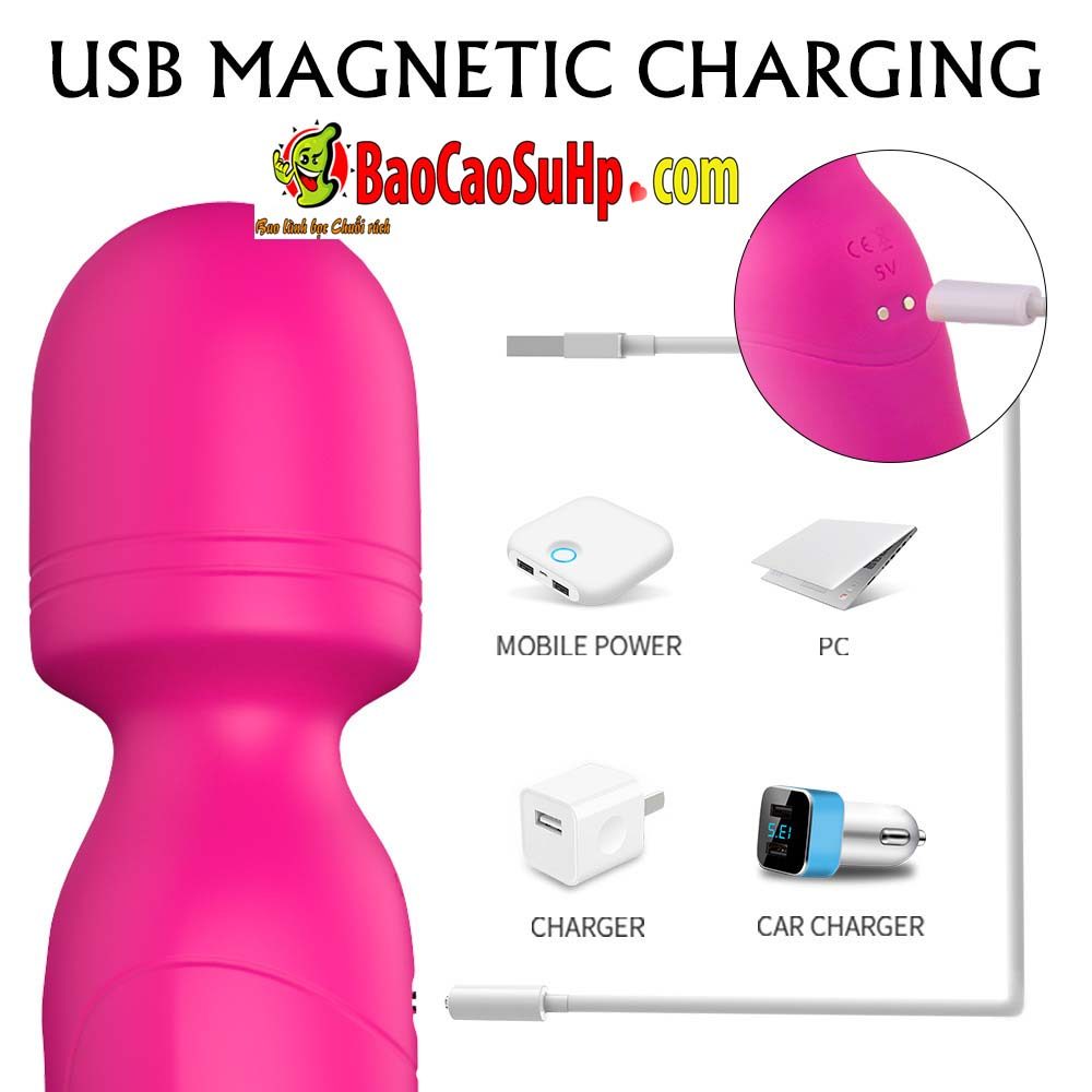 Chày rung 2 đầu Shane s197 cao cấp phát nhiệt đa điểm kích thích