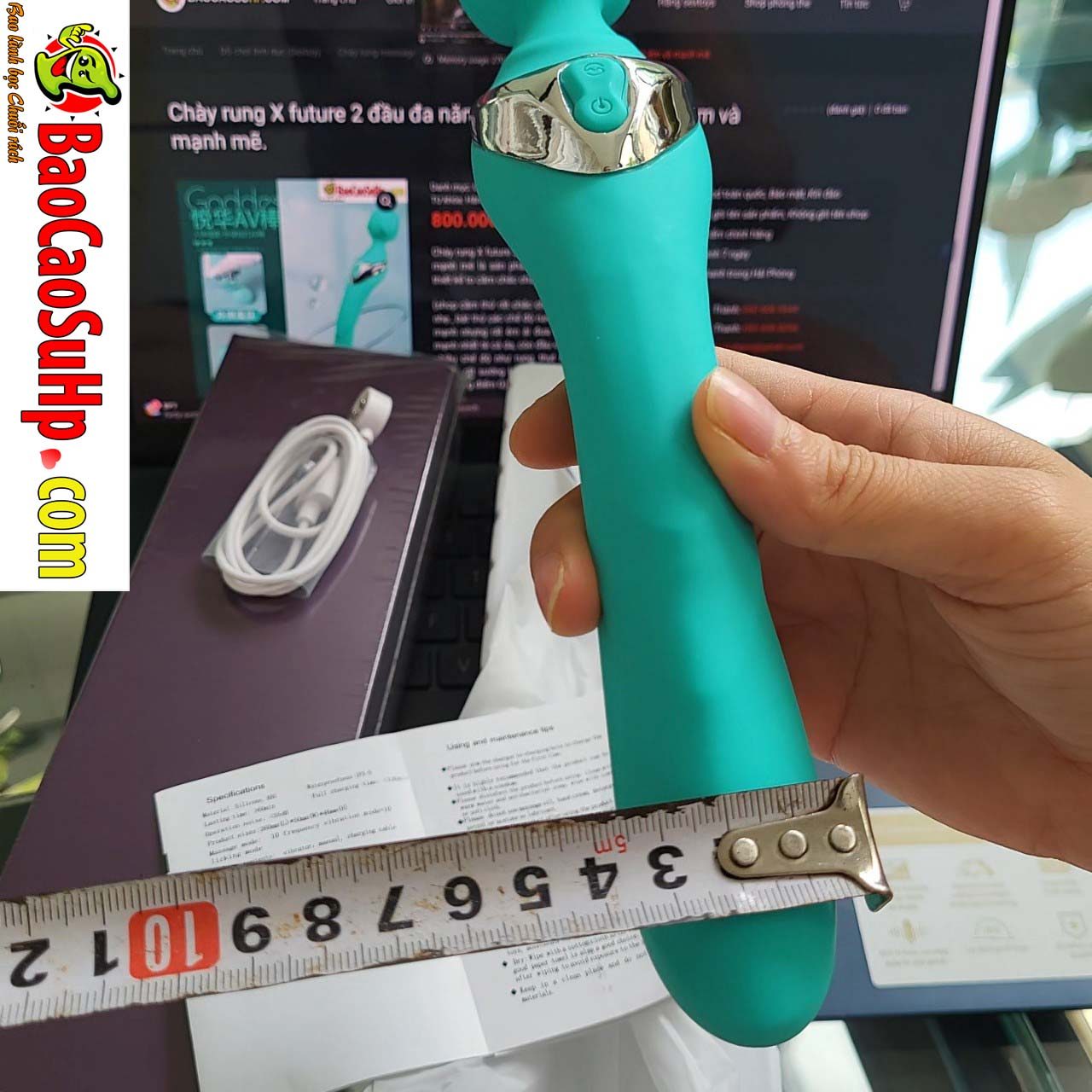 Chày rung X future 2 đầu rung vỗ kích thích mạnh mẽ êm ái