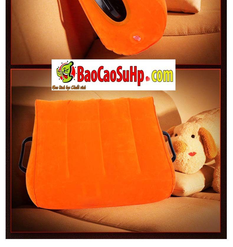 Gối tình yêu bơm hơi Magic Orange tam giác nhỏ gọn tăng cảm xúc