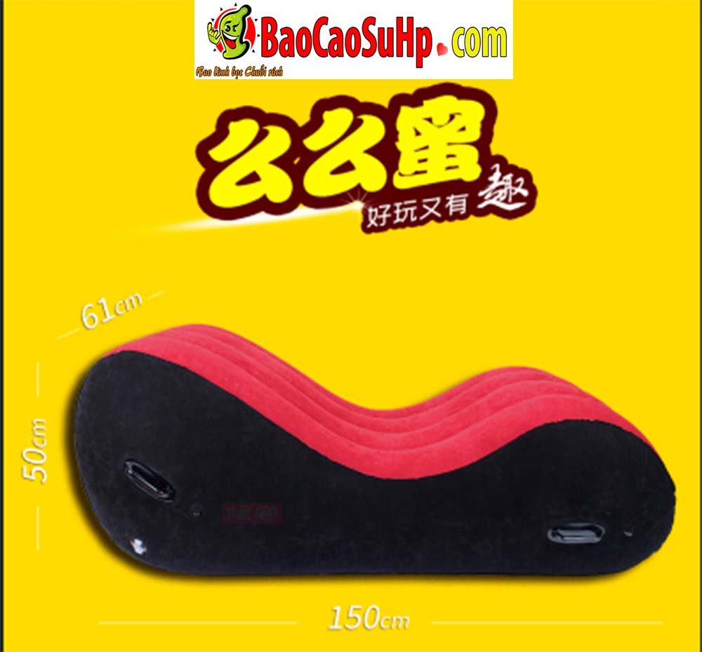 Ghế tình yêu Tougage Red Big Sm bơm hơi Nhật Bản bền đẹp