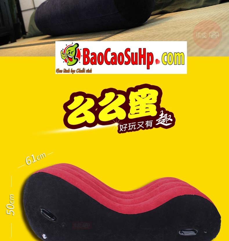 Ghế tình yêu Tougage Red Big Sm bơm hơi Nhật Bản bền đẹp