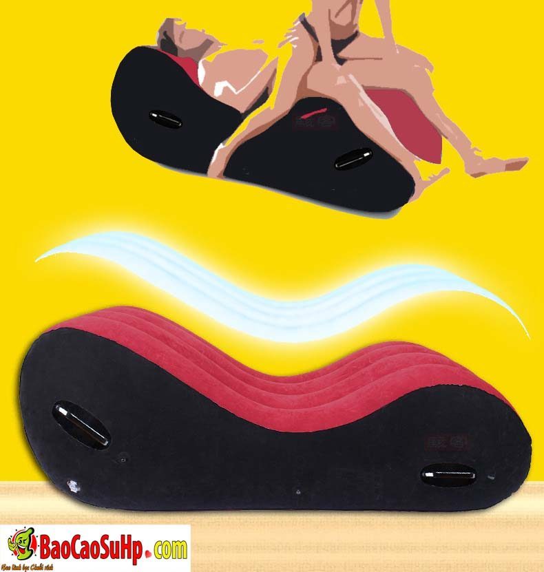 Ghế tình yêu Tougage Red Big Sm bơm hơi Nhật Bản bền đẹp