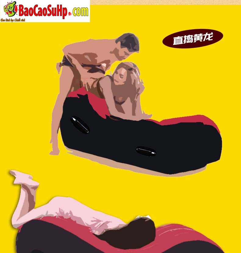 Ghế tình yêu Tougage Red Big Sm bơm hơi Nhật Bản bền đẹp