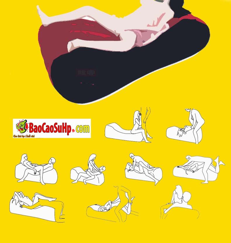 Ghế tình yêu Tougage Red Big Sm bơm hơi Nhật Bản bền đẹp