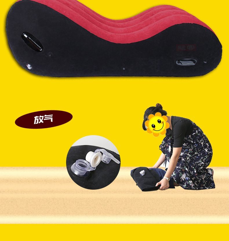 Ghế tình yêu Tougage Red Big Sm bơm hơi Nhật Bản bền đẹp