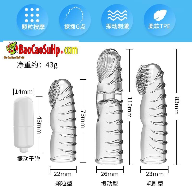 Đồ chơi ngón tay rung Mizzzee Dot Pull kích thích điểm G mềm mại