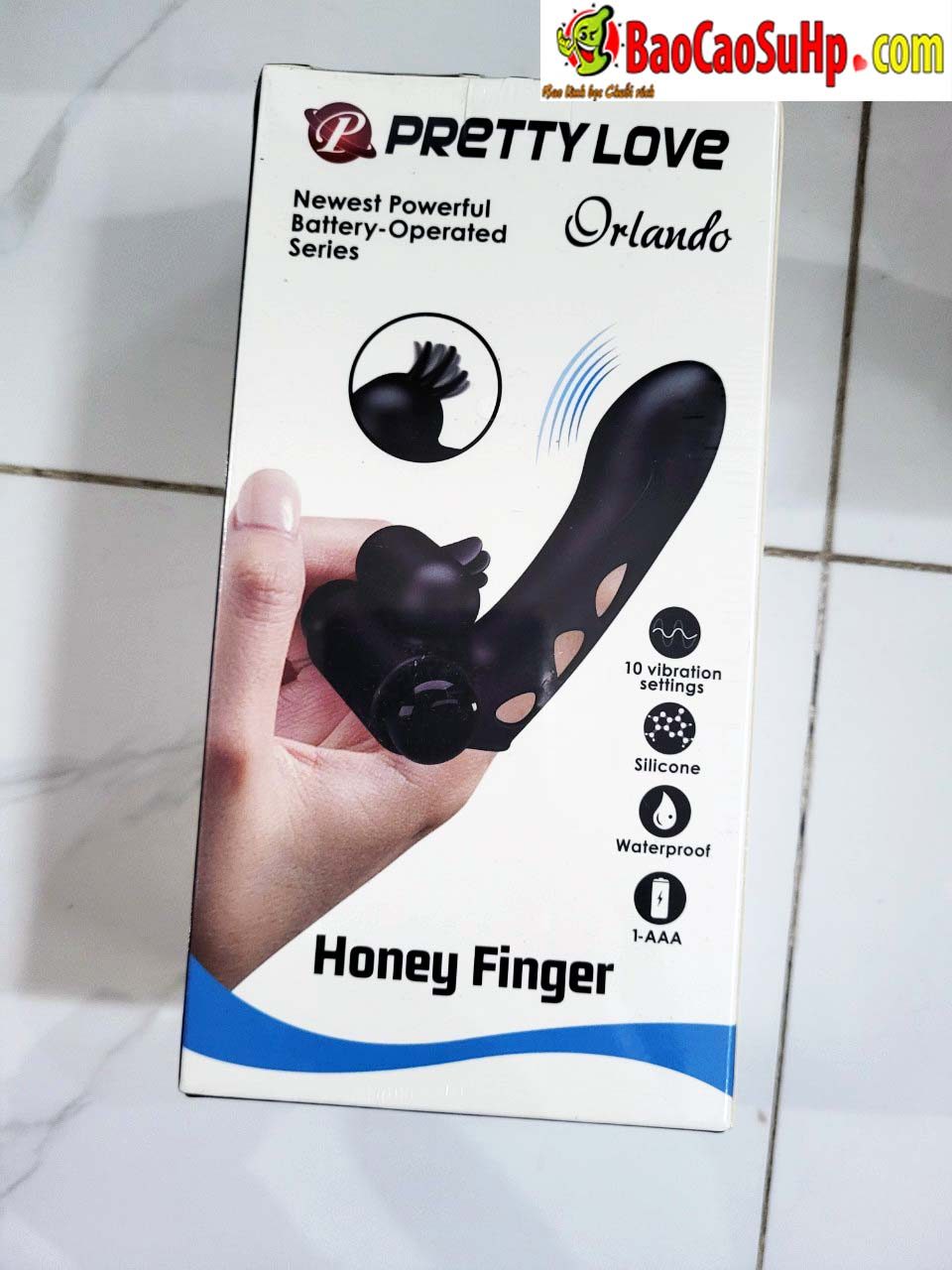 Ngón Tay Rung Đôi Prettylove Orlando - 10 Chế Độ Rung, Kích Thích Tối Ưu
