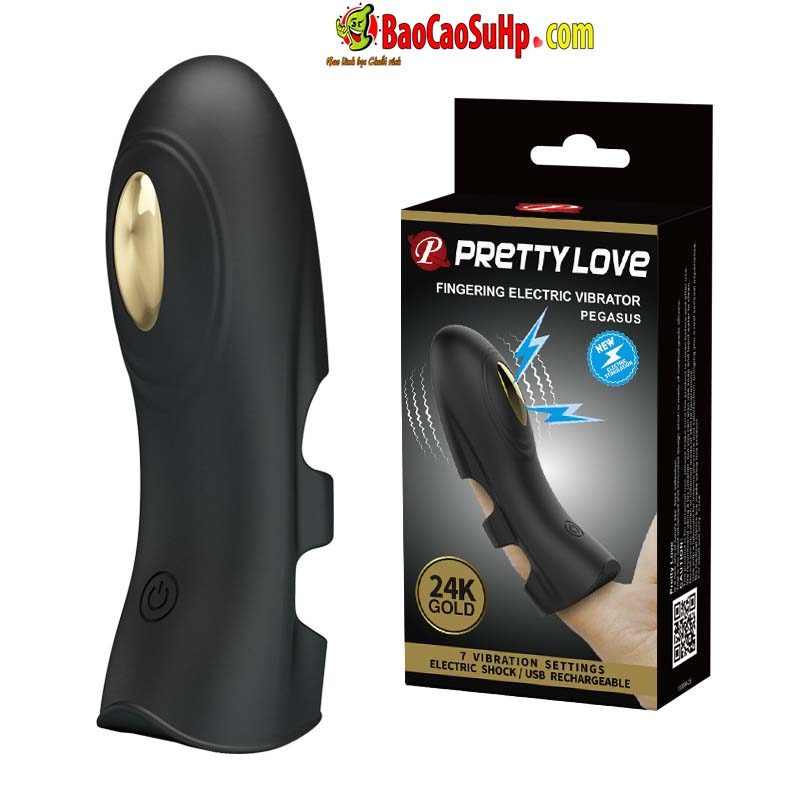 Sextoy ngón tay rung Baile Gold 18k Luxury tăng khoái cảm