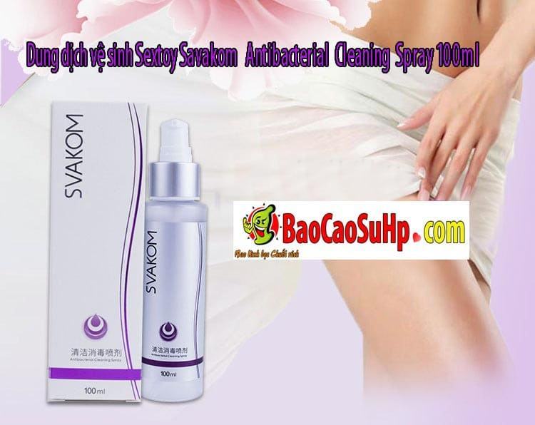 Dung dịch vệ sinh sextoy Savakom 100ml sạch khuẩn an toàn