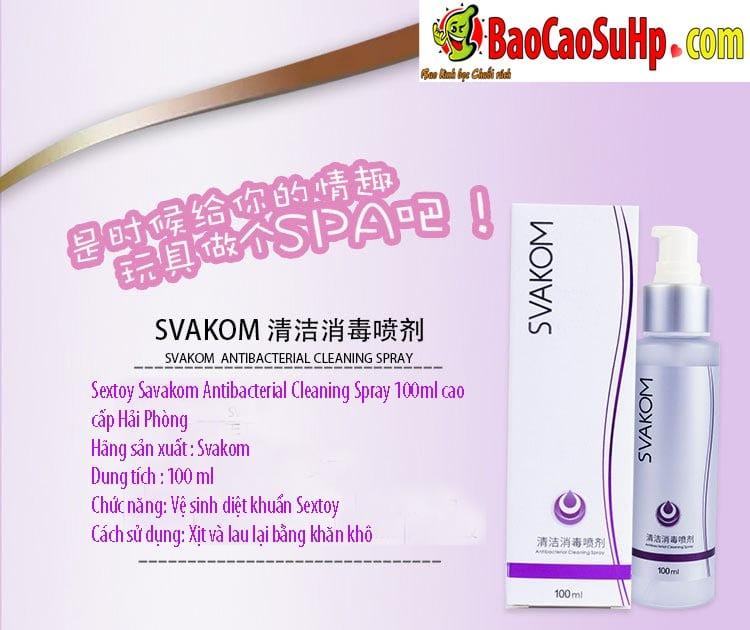 Dung dịch vệ sinh sextoy Savakom 100ml sạch khuẩn an toàn
