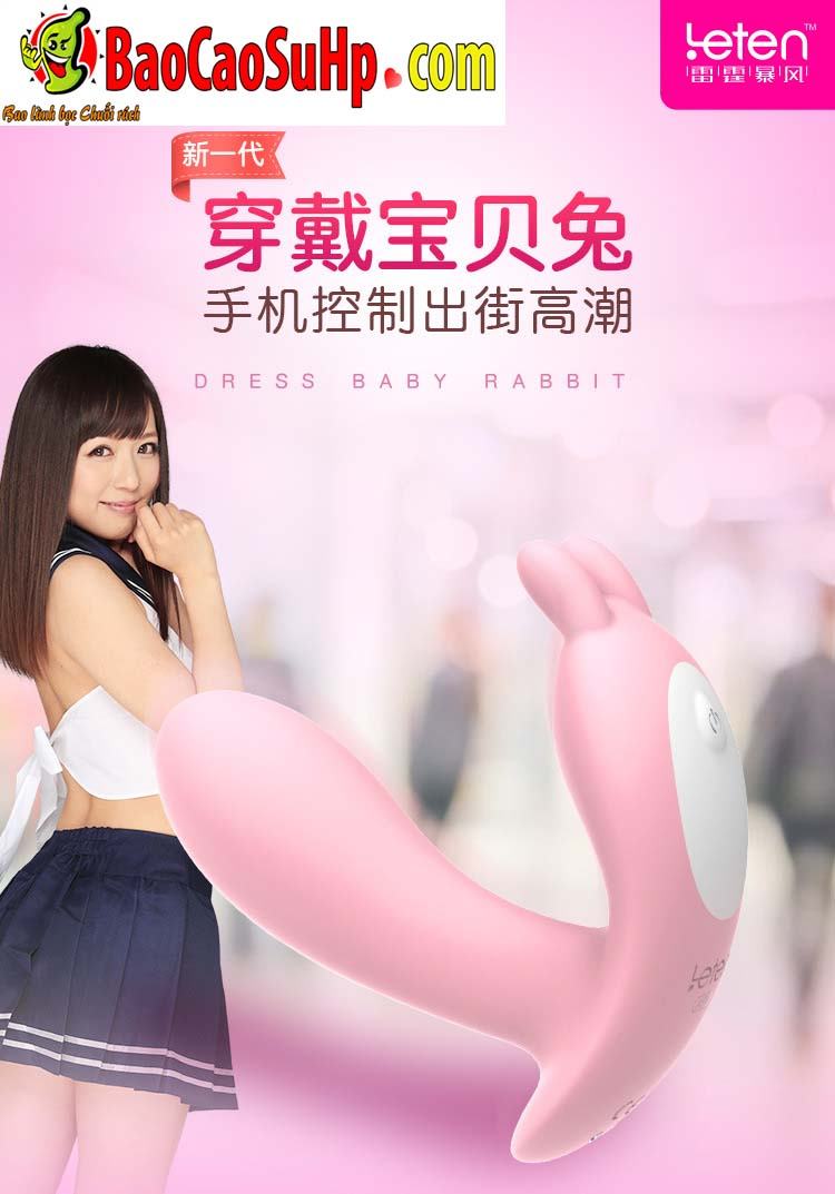 Trứng rung quần lót Leten Lighting Bunny siêu dễ thương kích thích Trứng rung quần lót Leten Lighting Bunny siêu dễ thương kích thích