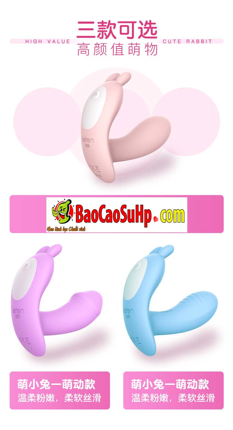 Trứng rung quần lót Leten Lighting Bunny siêu dễ thương kích thích Trứng rung quần lót Leten Lighting Bunny siêu dễ thương kích thích