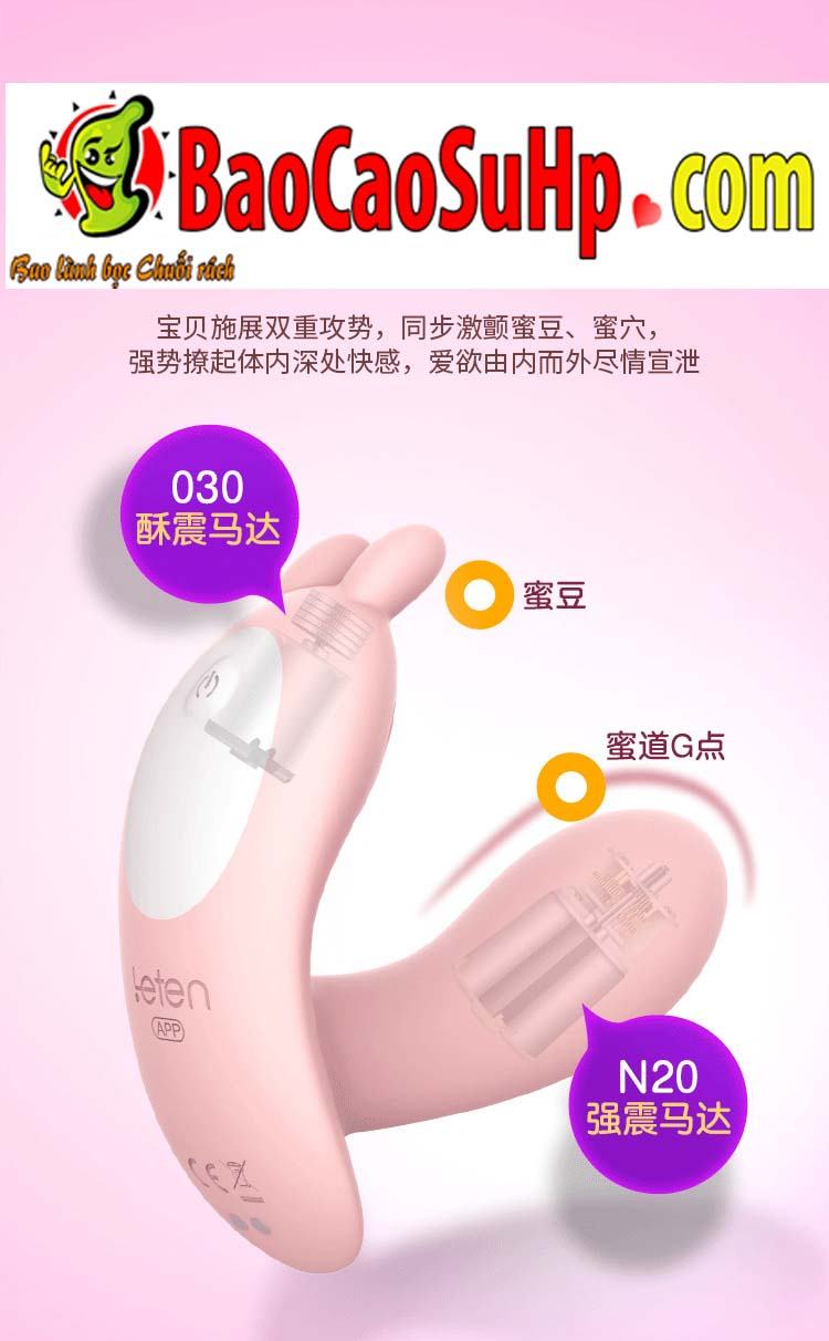 Trứng rung quần lót Leten Lighting Bunny siêu dễ thương kích thích Trứng rung quần lót Leten Lighting Bunny siêu dễ thương kích thích