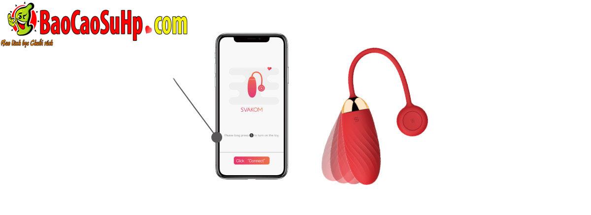 Trứng rung điều khiển từ xa Svakom Ella kết nối APP cao cấp