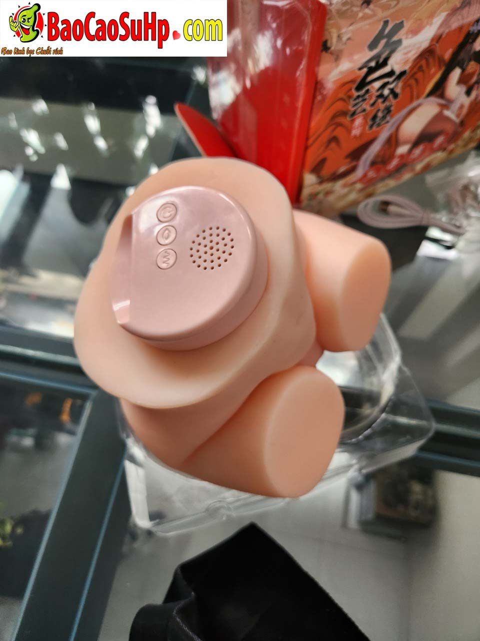 mong gia nguyen khoi Meikiki 6 - Mông giả nguyên khối rung hút Meikiki đỏ hồng hào 3kg