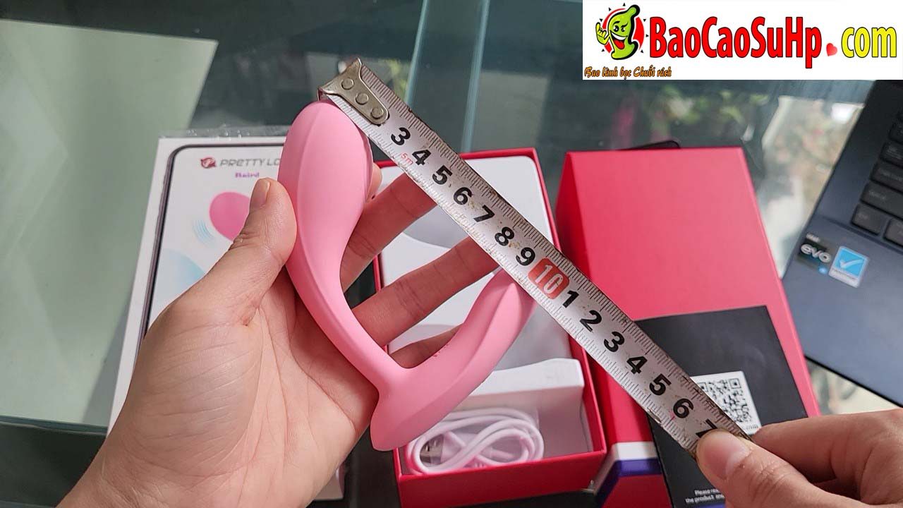 Trứng rung quần lót Pretylove Baird nhỏ gọn cao cấp điều khiển từ xa