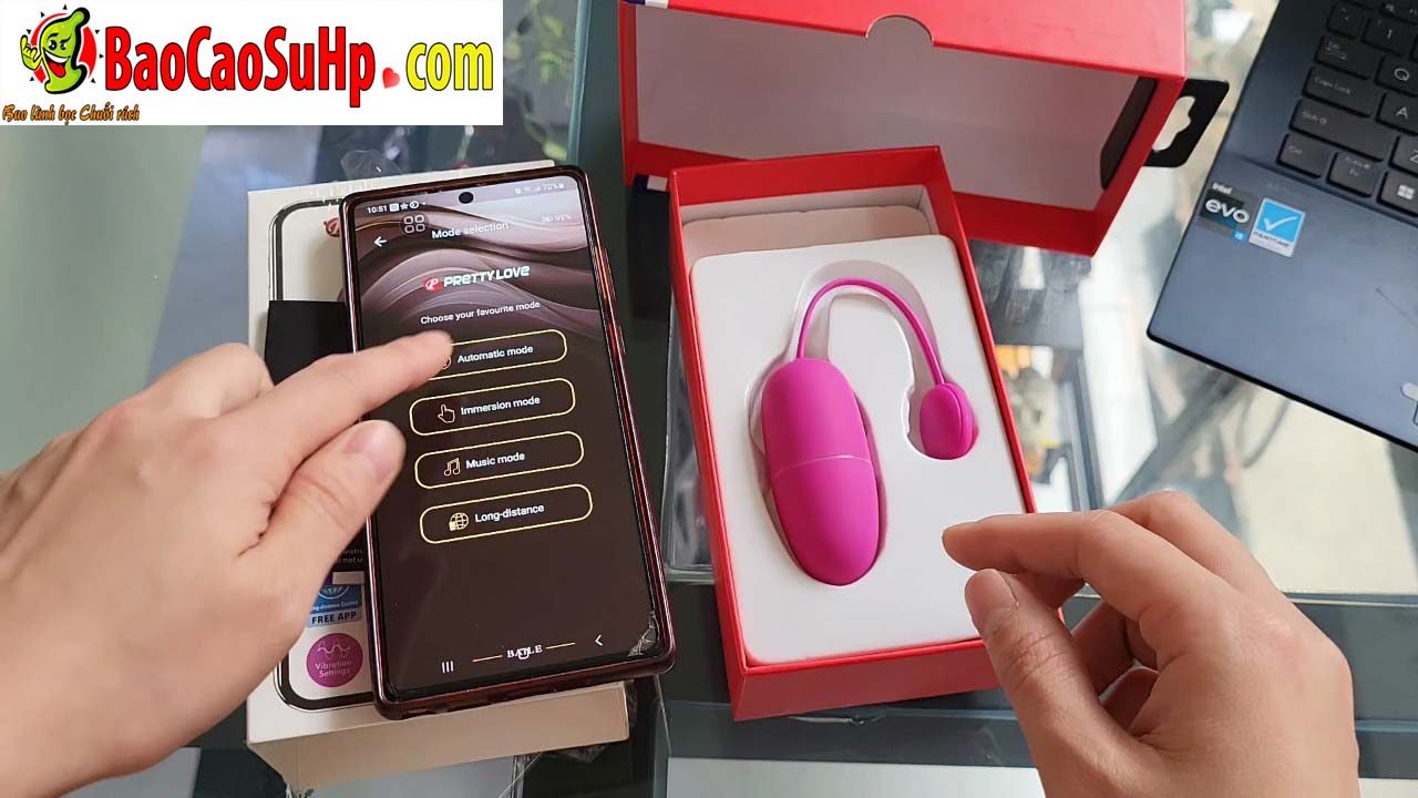 Trứng rung Prettylove điều khiển APP mềm mại rung cực đã
