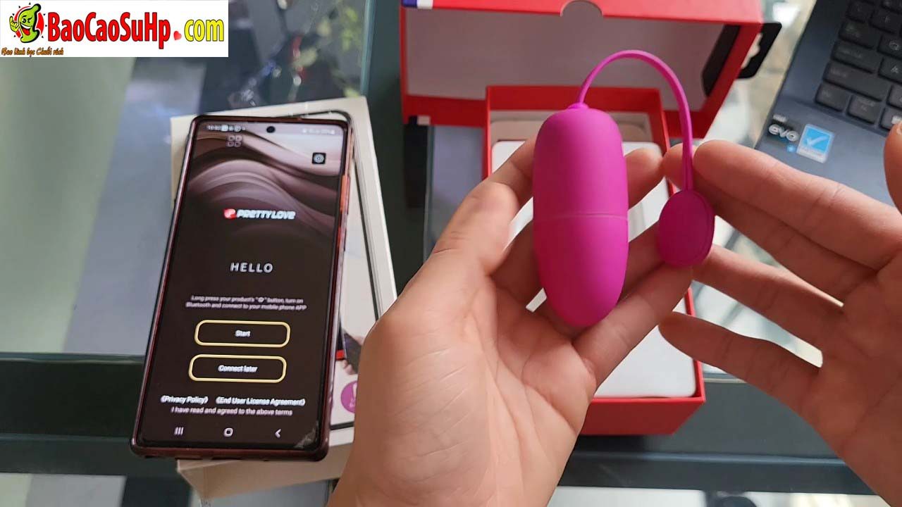 Trứng rung Prettylove điều khiển APP mềm mại rung cực đã