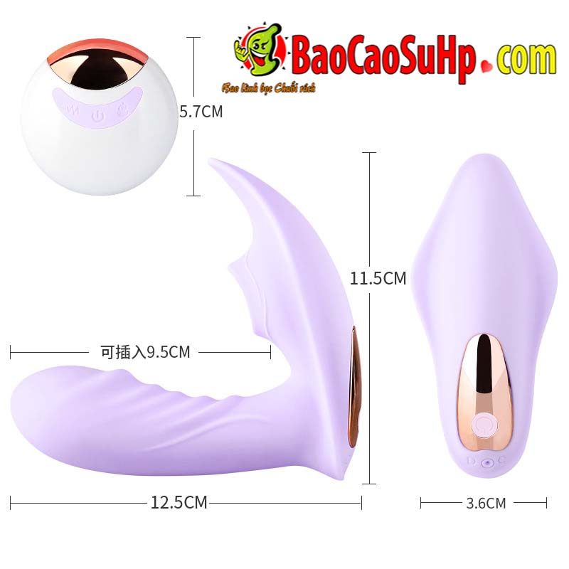 Trứng rung Mizzzee PRINCESS Elisa hút rung phát nhiệt điều khiển