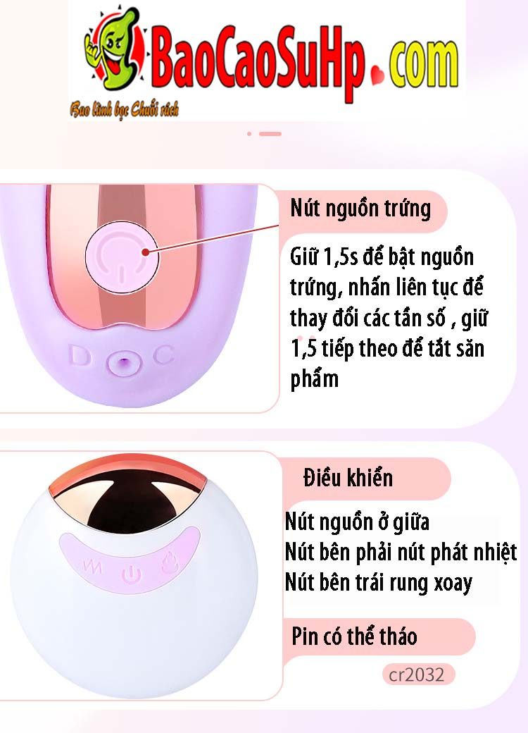 Trứng rung quần lót PRINCESS Elisa Mizzzee phát nhiệt điều khiển từ xa cực khoái