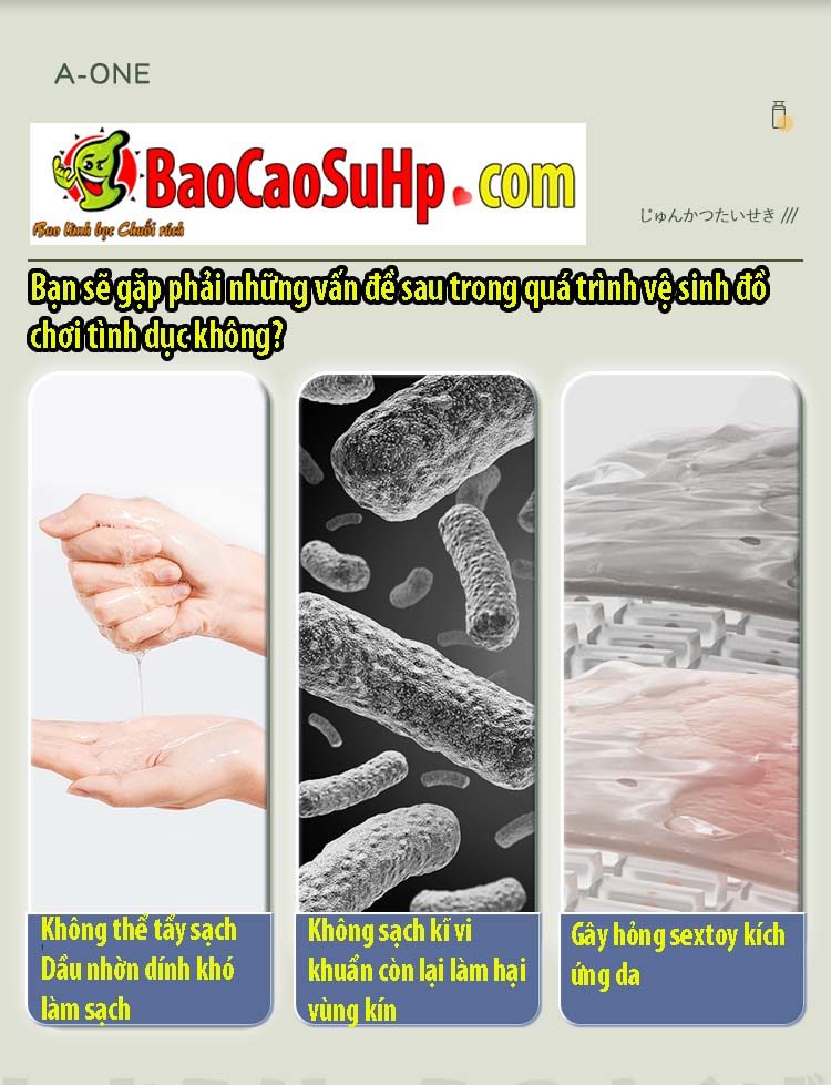 Bọt vệ sinh sextoy A-ONE Clean 200ml khử khuẩn sạch an toàn
